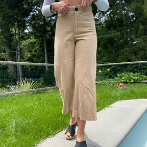 CORDUROY CROPPED FLARE